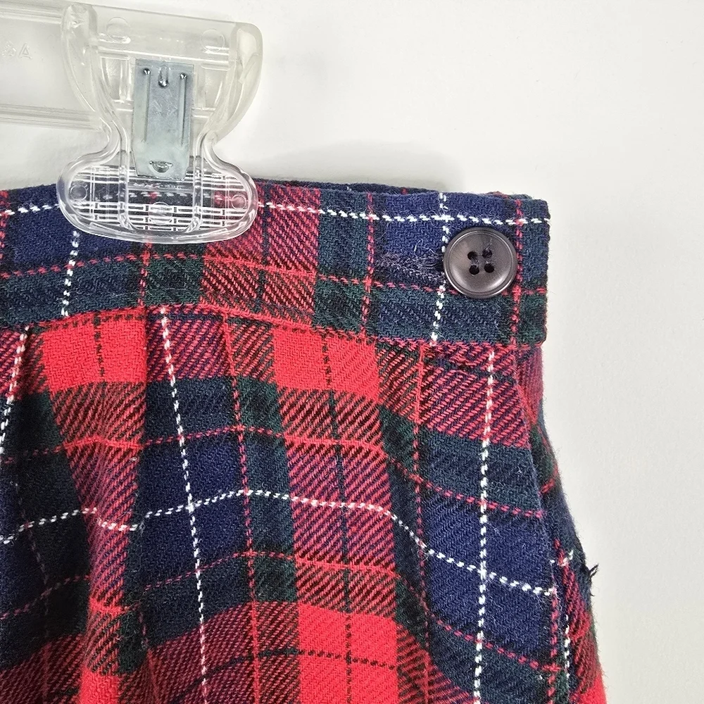 Pendleton Vintage Authentic Manson Tartan Virgin Wool Midi Skirt Size 18 Plaid